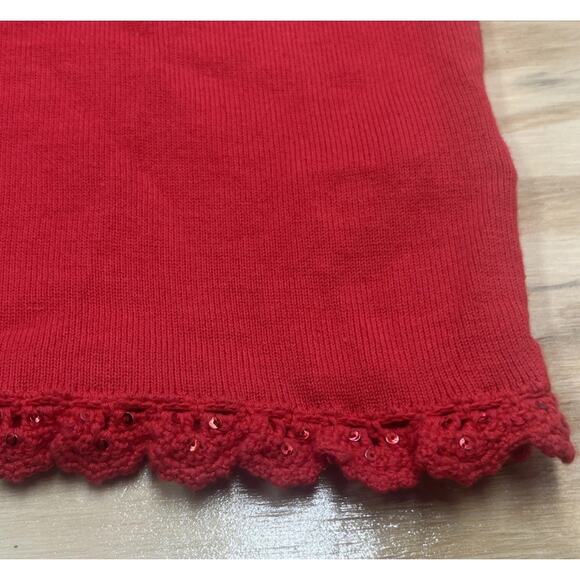 VTG Michael Simon Cardigan American Flag Embroidered Sequin Patriotic Sweater XL - Picture 7 of 13